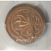 AUSTRALIA 1967 . TWO 2 CENTS COIN . ERROR . OFF CENTRE MIS-STRIKE